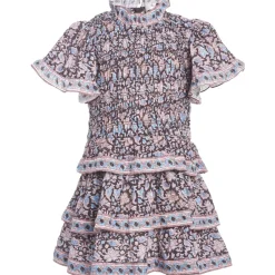 AMAKI SMOCKED DRESS