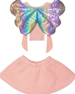 ANGEL GIRL RAINBOW WINGS DRESS W/ REMOVABLE STRAPS