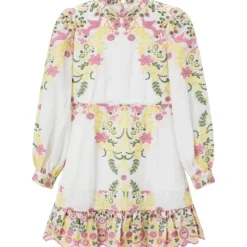 ARIELLE EMBROIDERED OPEN BACK DRESS