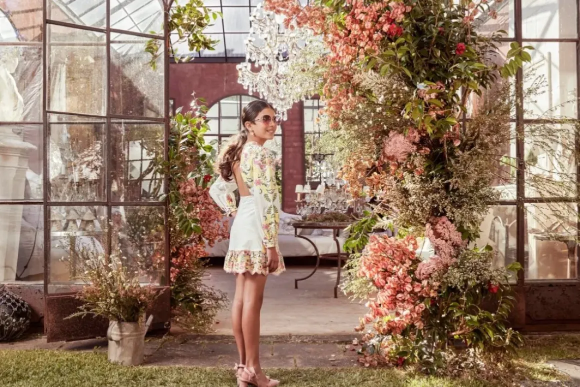 ARIELLE EMBROIDERED OPEN BACK DRESS