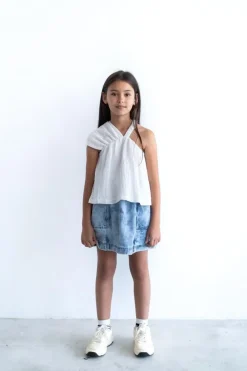 ASYMMETRICAL TEXTURED TOP