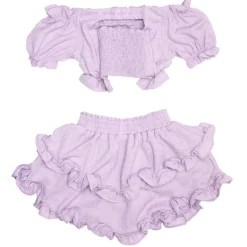 AURORA OFF THE SHOULDER TOP AND RUFFLE SKIRT SET