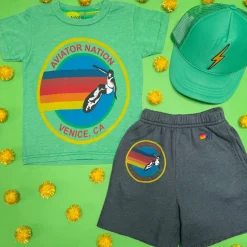AVIATOR NATION SWEATSHORTS