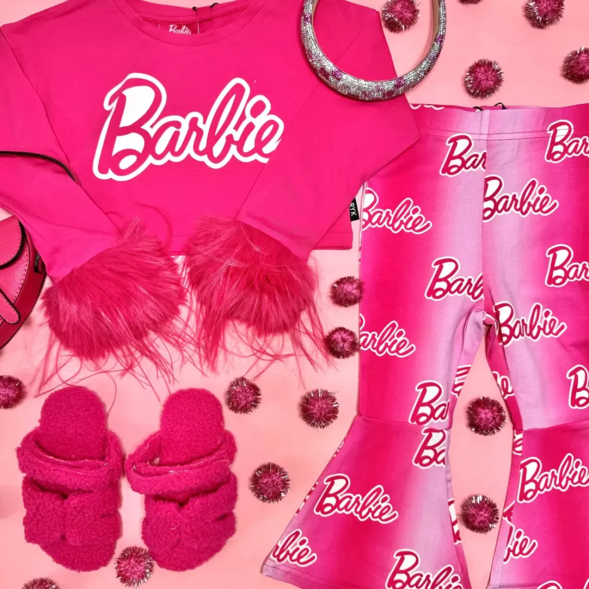 BARBIE HIGH WAISTED FLARE LEGGINGS