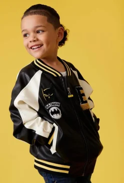 BATMAN PLEATHER BOMBER JACKET