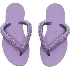BEADED FLIP FLOP SANDALS