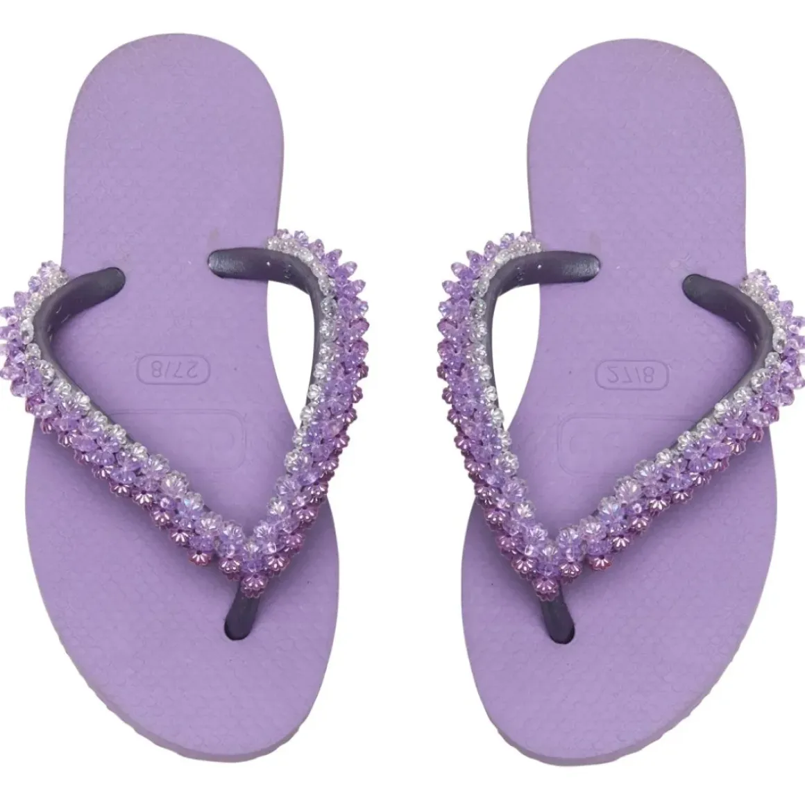BEADED FLIP FLOP SANDALS
