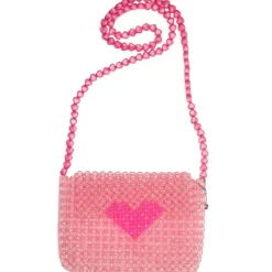 BEADED HEART BAG