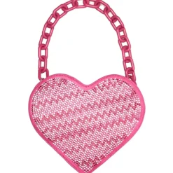 BEADED HEART BAG