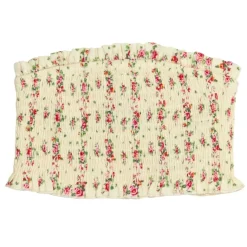 BEAU SHABBY CHIC FLORAL SMOCKED TUBE TOP