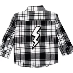 BOLT FLANNEL BUTTON DOWN TOP
