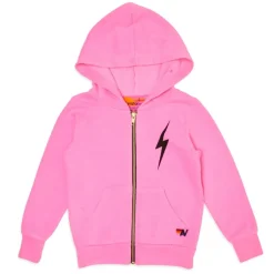 BOLT NEON ZIP UP HOODIE