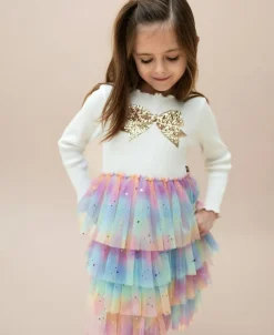 BOW LAYERED TUTU DRESS