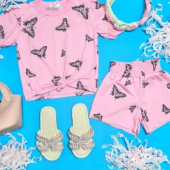 BUTTERFLY PUFF SLEEVE TSHIRT
