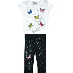 BUTTERFLY SPLATTER TSHIRT AND LEGGINGS SET