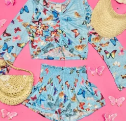 BUTTERFLY TIE CROP TOP