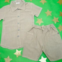 BUTTON DOWN LINEN TOP