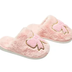 CALI BOW FUZZY SLIPPERS
