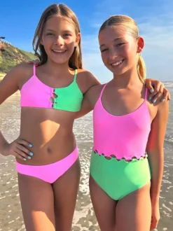 CAMMY LOOP COLORBLOCK TWO PIECE BIKINI