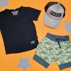 CAMO LAYERED SHORTS