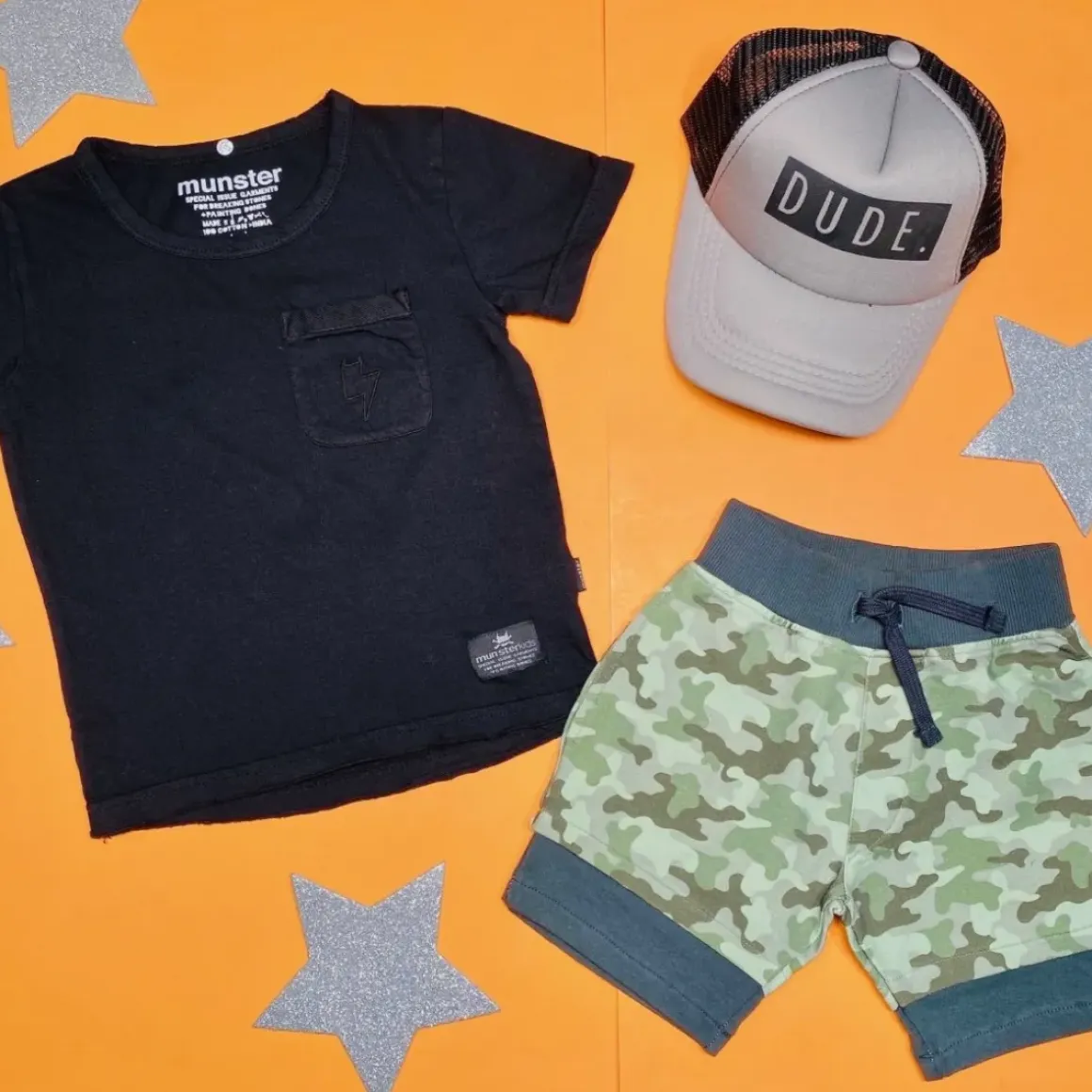 CAMO LAYERED SHORTS