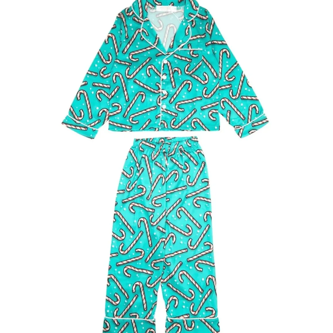 CANDY CANE TWO PIECE PAJAMAS