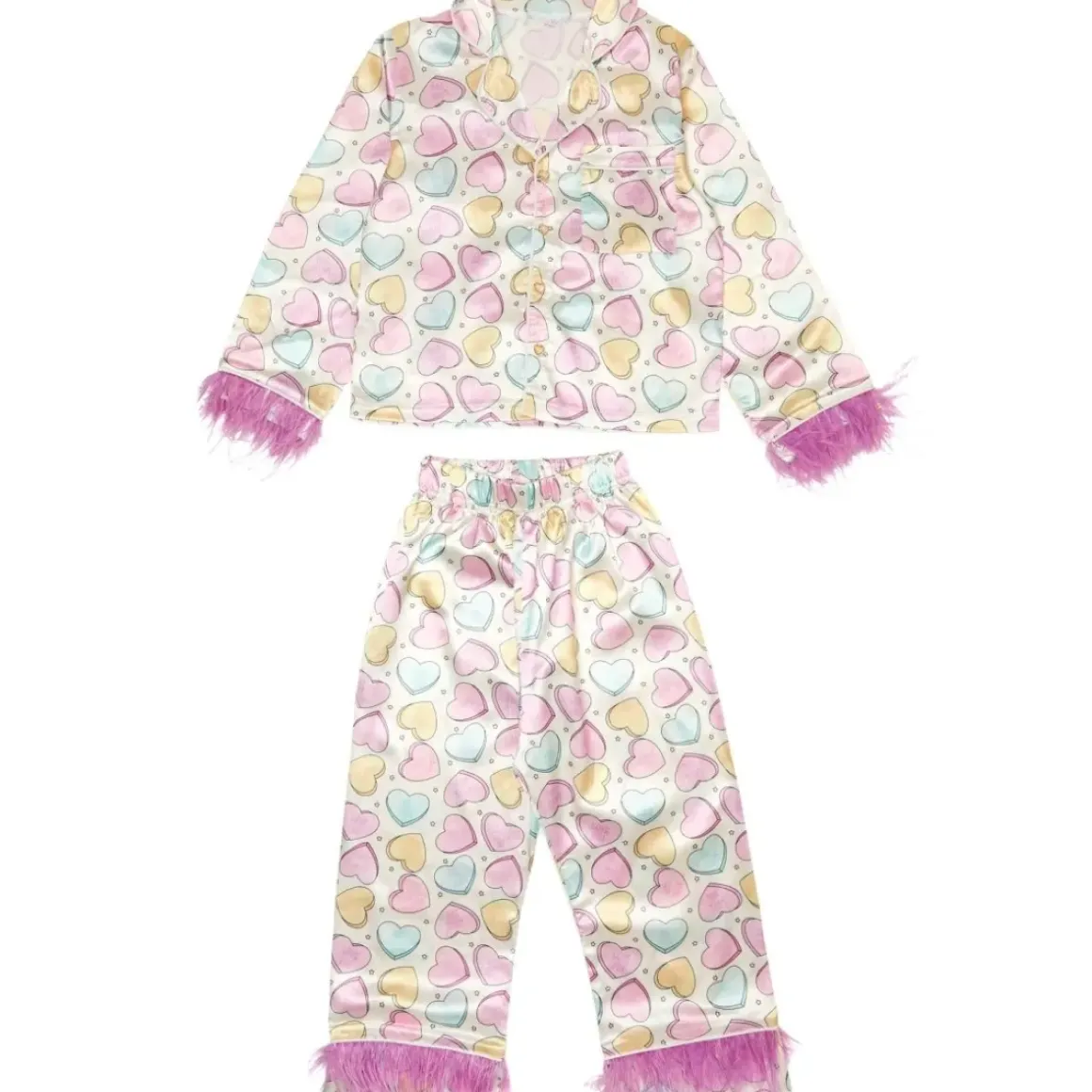 CANDY HEARTS FEATHER SET