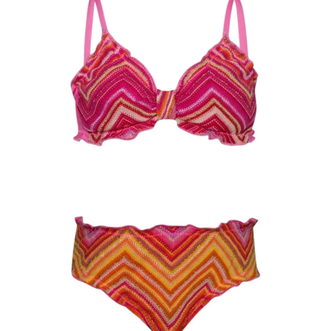 CAYENNE LETTUCE EDGE TWO PIECE BIKINI