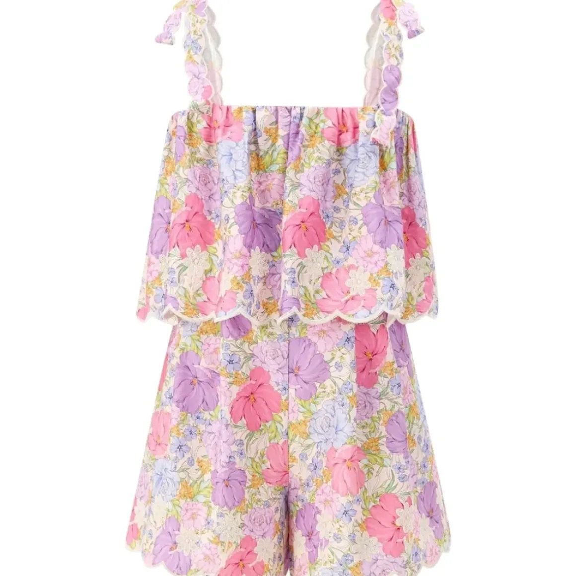 CHARLOTTE EMBROIDERED ROMPER