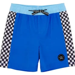 CHECK MATE CHECKERED SWIM TRUNKS