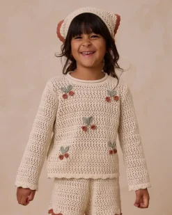 CHERRIES CROCHET PULLOVER