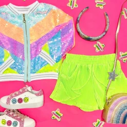 CHEVRON SEQUIN JACKET