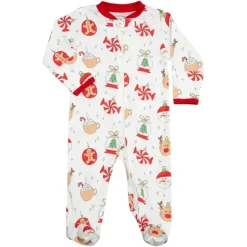 CHRISTMAS ORNAMENTS ZIP FOOTIES