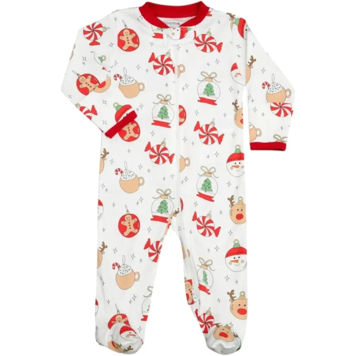 CHRISTMAS ORNAMENTS ZIP FOOTIES