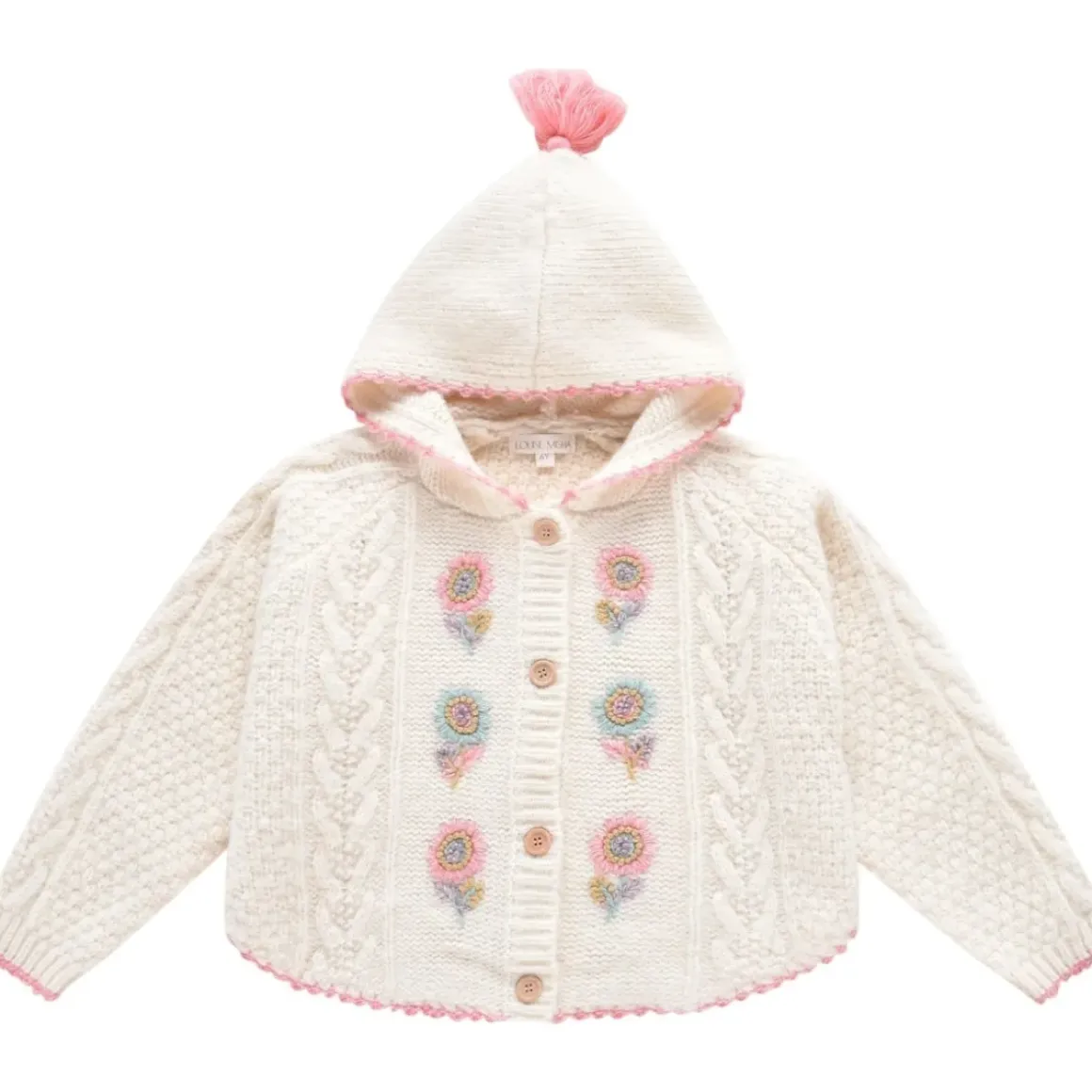 CLARA KNITTED HOODED JACKET