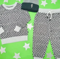 COAST TO COAST CHECKERED SWEATSHIRT