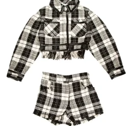 COCO JACKET, LONG SLEEVE TOP, AND SHORTS SET