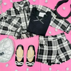 COCO JACKET, LONG SLEEVE TOP, AND SHORTS SET