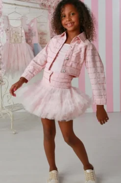 COCO TWEED JACKET, TOP, AND TUTU SKIRT SET