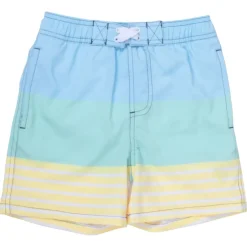 COLORBLOCK STRIPE SWIM TRUNKS