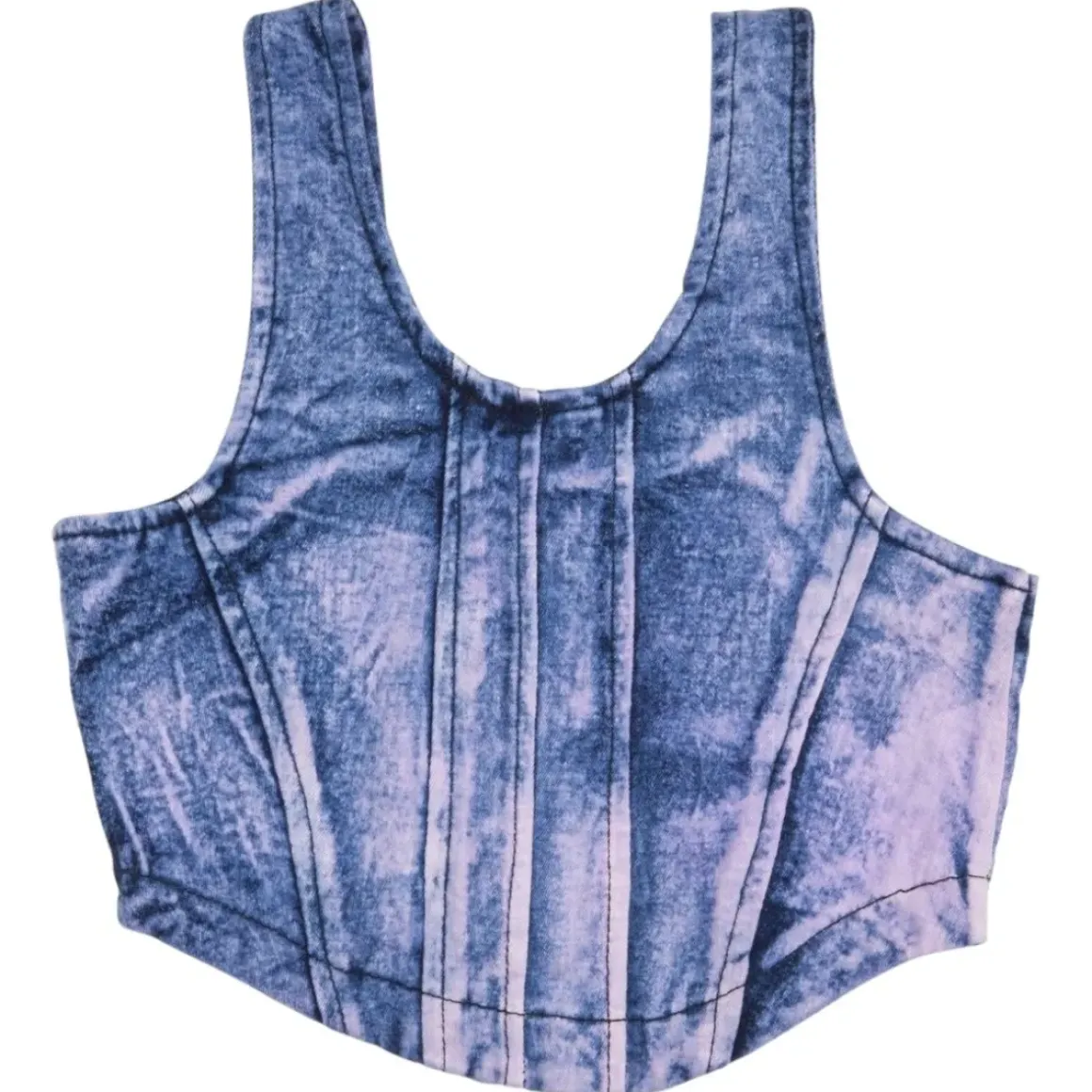 COLORED DENIM TANK TOP