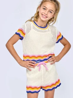 CROCHET SCALLOP SHORTS