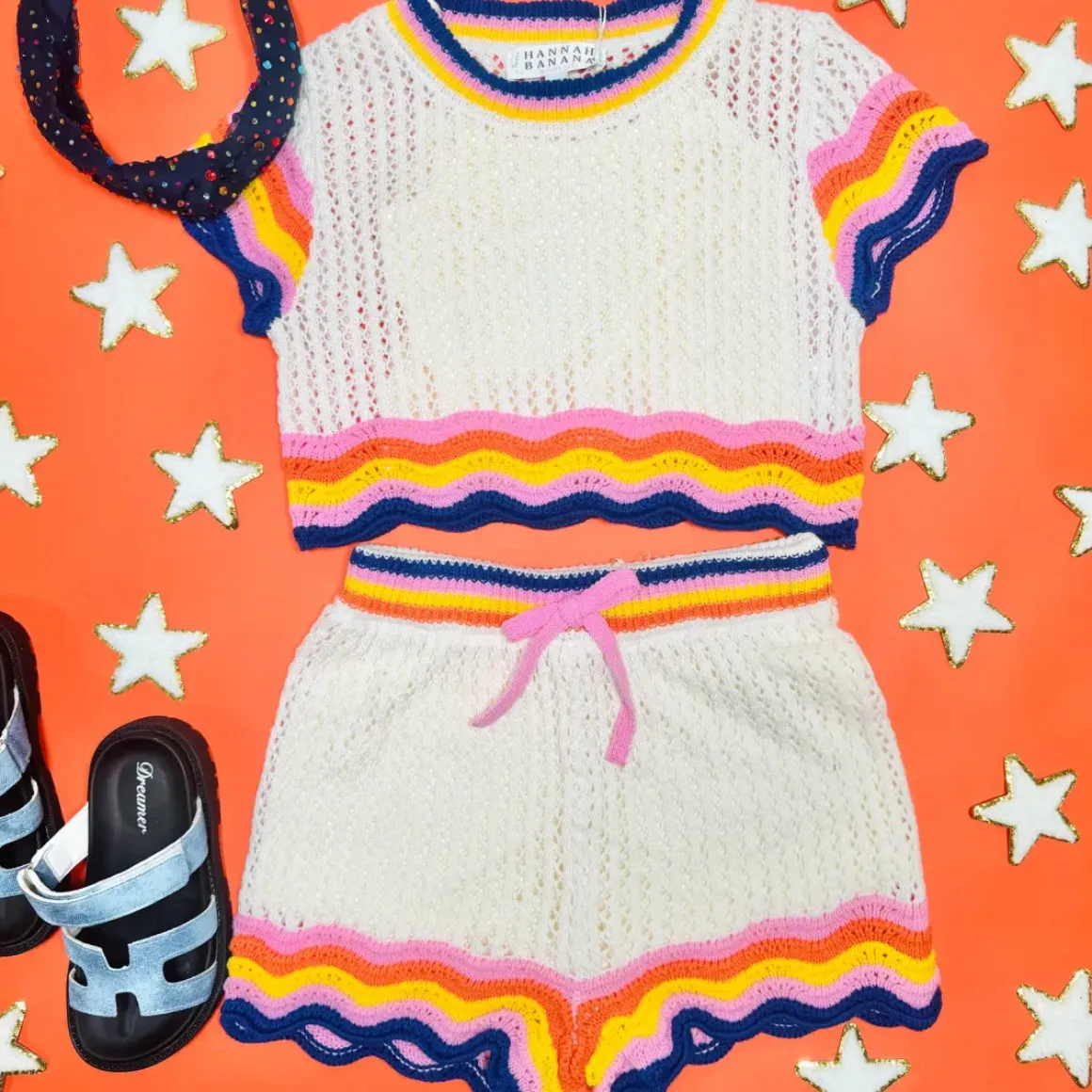 CROCHET SCALLOP SHORTS