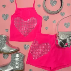CRYSTAL HEART SKORT
