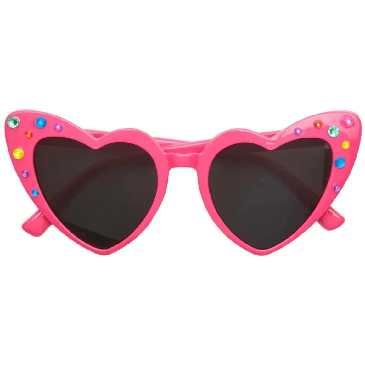 CRYSTAL STONES HEART SUNGLASSES