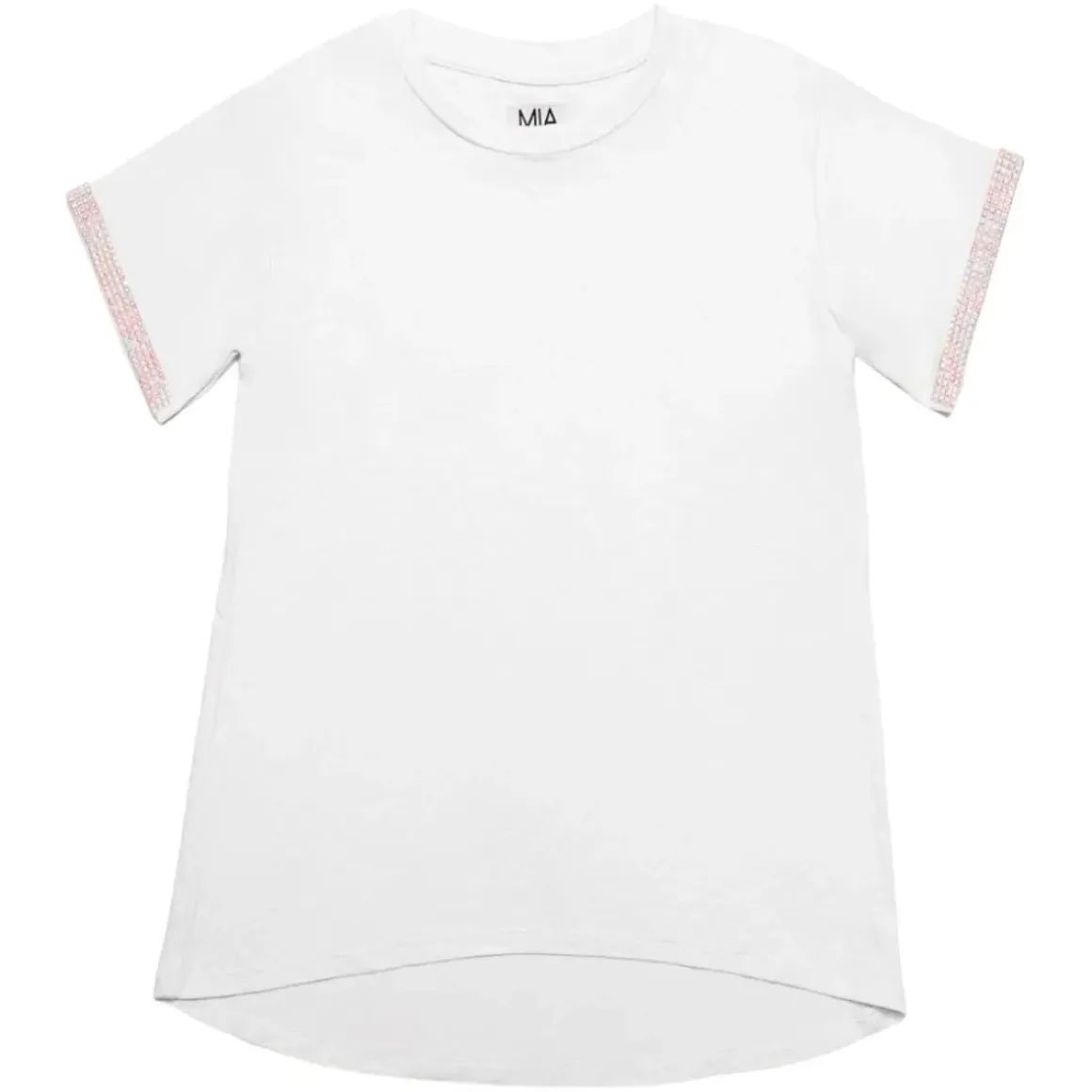 CRYSTAL TRIM TSHIRT
