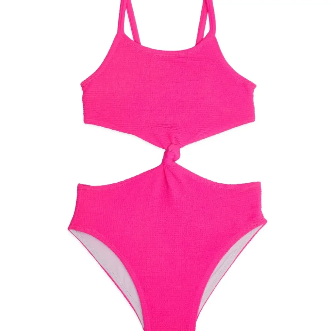 CUTOUT RIBBED ONE PIECE SWIMSUIT