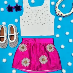 DAISY METALLIC SKORT