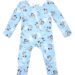 DALMATIONS ZIP FOOTIE
