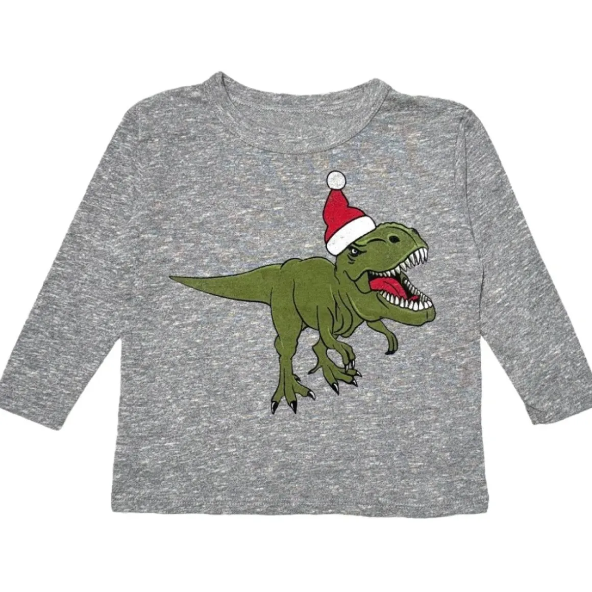 DINO SANTA LONG SLEEVE TSHIRT
